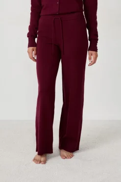 Discount ETAM Pantalón de pijama BURDEOS GRANATE