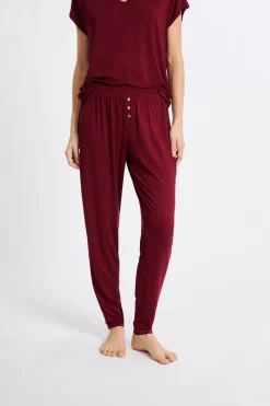 New ETAM Pantalón de pijama BURDEOS GRANATE