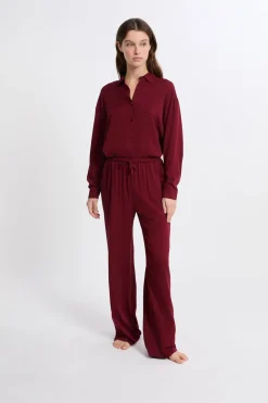 ETAM Pantalón de pijama BURDEOS GRANATE