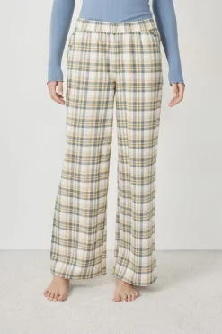 Outlet ETAM Pantalón de pijama a cuadros BEIGE