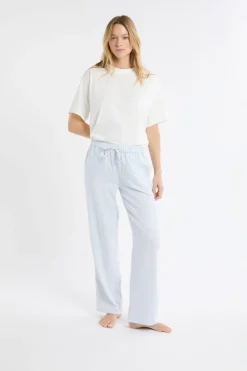 New ETAM Pantalón de pijama a cuadros de algodón AZUL