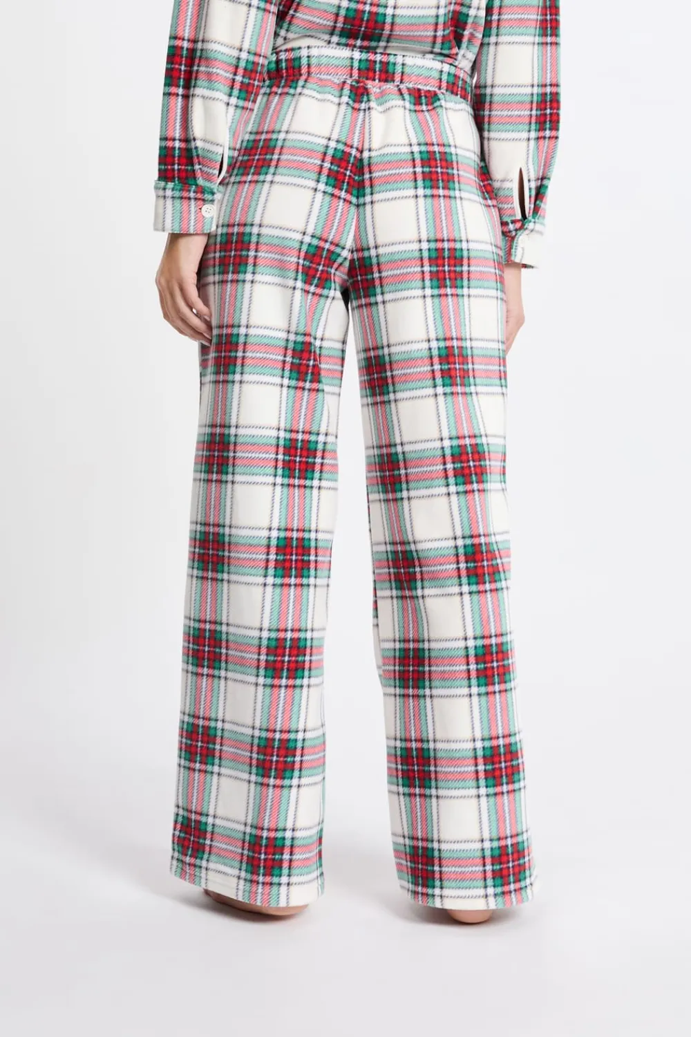 New ETAM Pantalón de pijama a cuadros ROJO