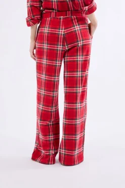 Hot ETAM Pantalón de pijama a cuadros ROJO