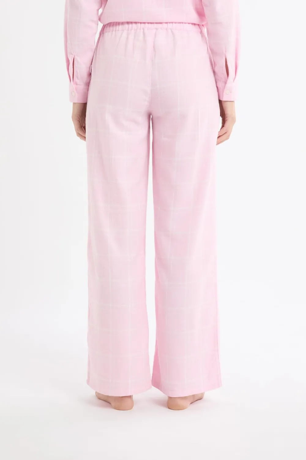 Discount ETAM Pantalón de pijama a cuadros de algodón ROSA