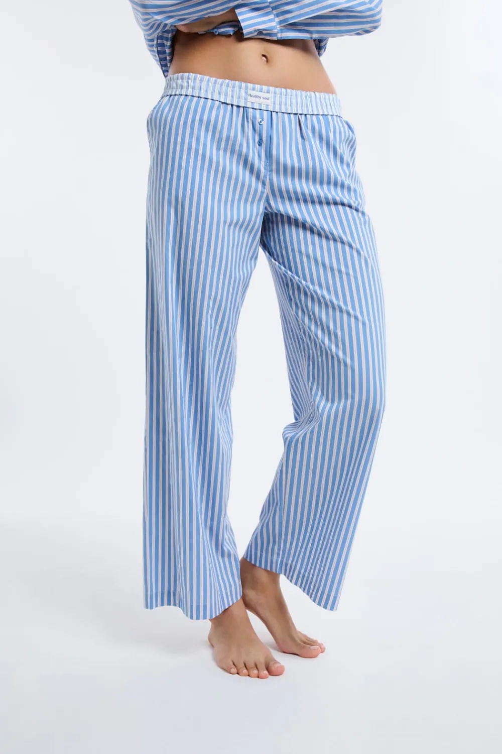 Outlet ETAM Pantalón de pijama a rayas AZUL CIELO