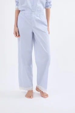 Online ETAM Pantalón de pijama a rayas AZUL
