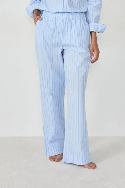 Clearance ETAM Pantalón de pijama a rayas AZUL CIELO