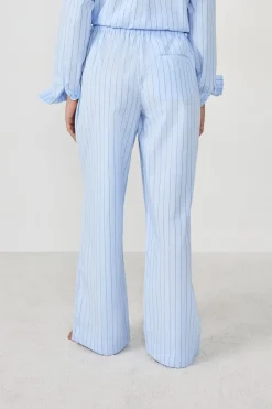Clearance ETAM Pantalón de pijama a rayas AZUL CIELO