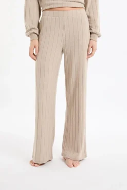 Discount ETAM Pantalón de pijama ancho TAUPE