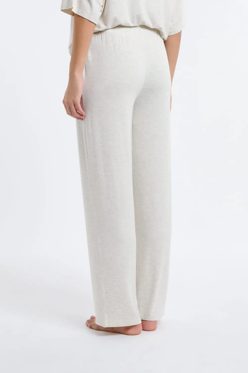 New ETAM Pantalón de pijama ancho de modal BEIGE