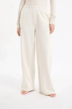 Outlet ETAM Pantalón de pijama con cintura elástica y algodón BEIGE