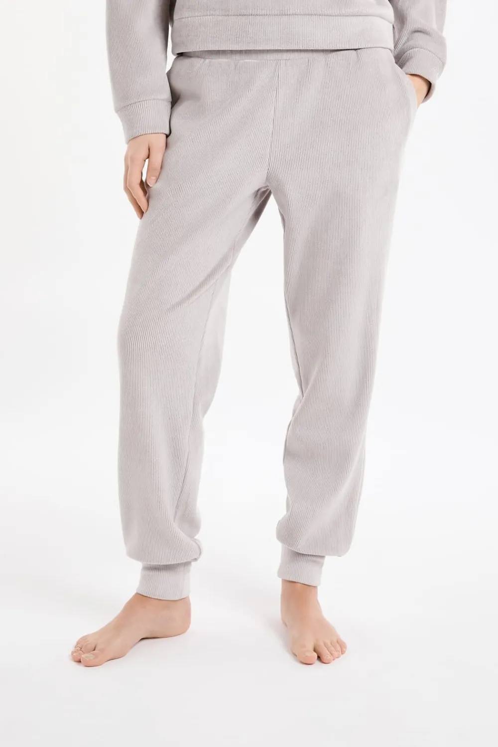 Hot ETAM Pantalón de pijama con cintura elástica GRIS