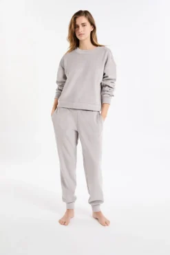 Hot ETAM Pantalón de pijama con cintura elástica GRIS