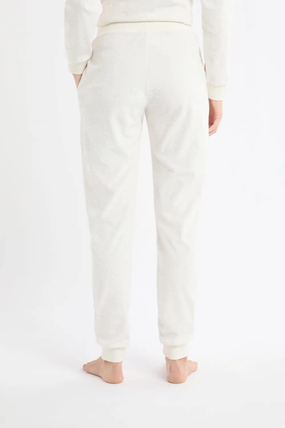 Discount ETAM Pantalón de pijama con estampado de estrellas crudo