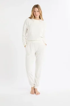 Discount ETAM Pantalón de pijama con estampado de estrellas crudo