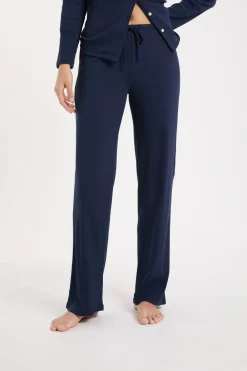 ETAM Pantalón de pijama de algodón AZUL REAL