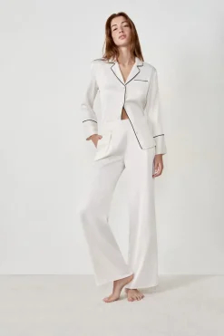 Outlet ETAM Pantalón de pijama de satén CRUDO