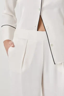 Outlet ETAM Pantalón de pijama de satén CRUDO