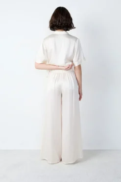 Hot ETAM Pantalón de pijama de seda PERLA