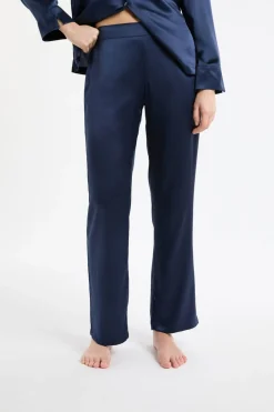 Discount ETAM Pantalón de pijama de seda TRANSPARENTE
