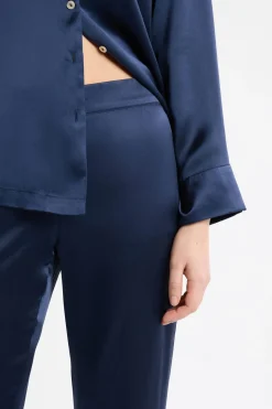 Discount ETAM Pantalón de pijama de seda TRANSPARENTE