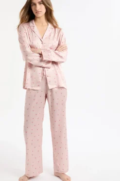 Clearance ETAM Pantalón de pijama estampado IMP FD crudo