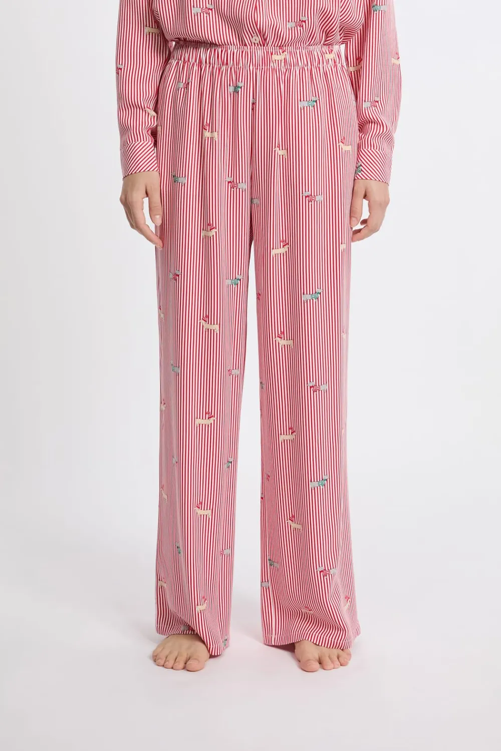 Outlet ETAM Pantalón de pijama estampado ROJO
