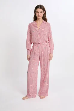 Outlet ETAM Pantalón de pijama estampado ROJO