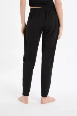 New ETAM Pantalón de pijama liso NEGRO