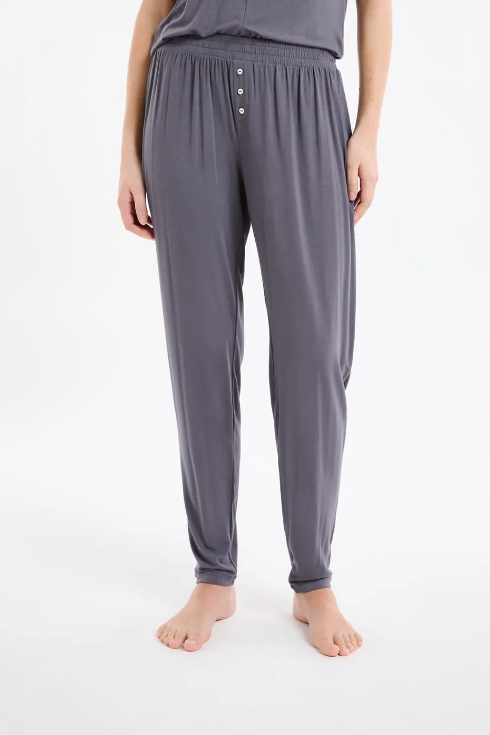 Online ETAM Pantalón de pijama liso ANTRACITA