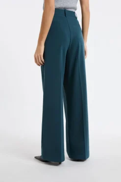 Discount ETAM Pantalón de traje ancho VERDE PATO
