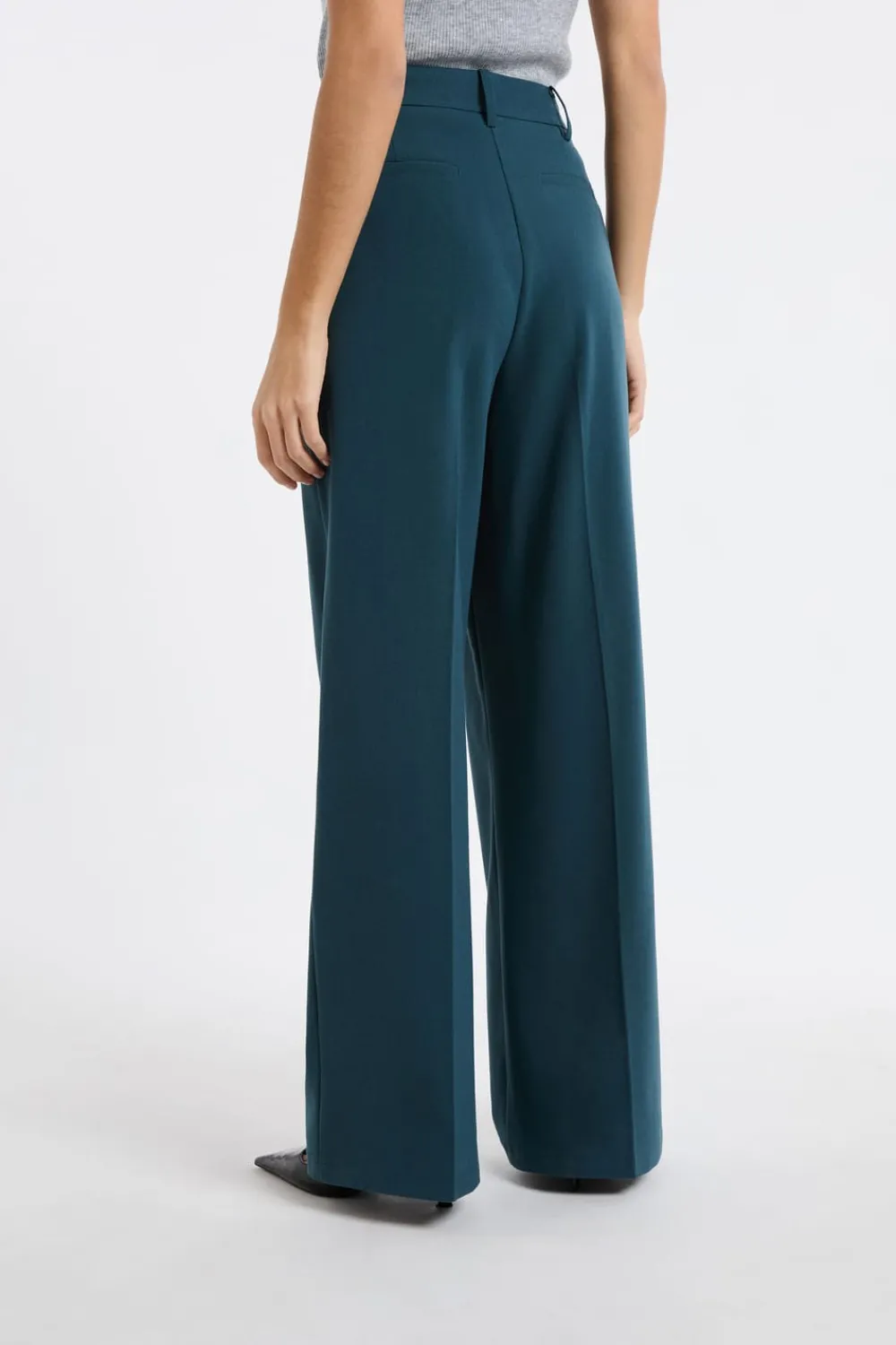 Discount ETAM Pantalón de traje ancho VERDE PATO
