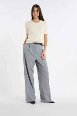 Hot ETAM Pantalón de traje ancho GRIS