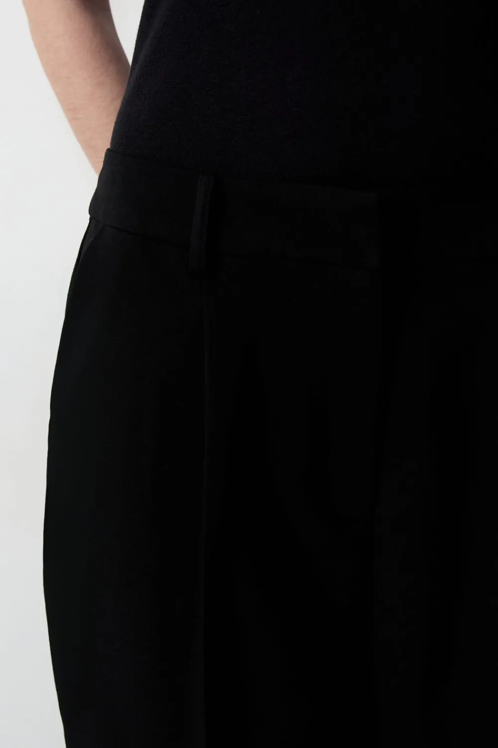 Discount ETAM Pantalón recto NEGRO