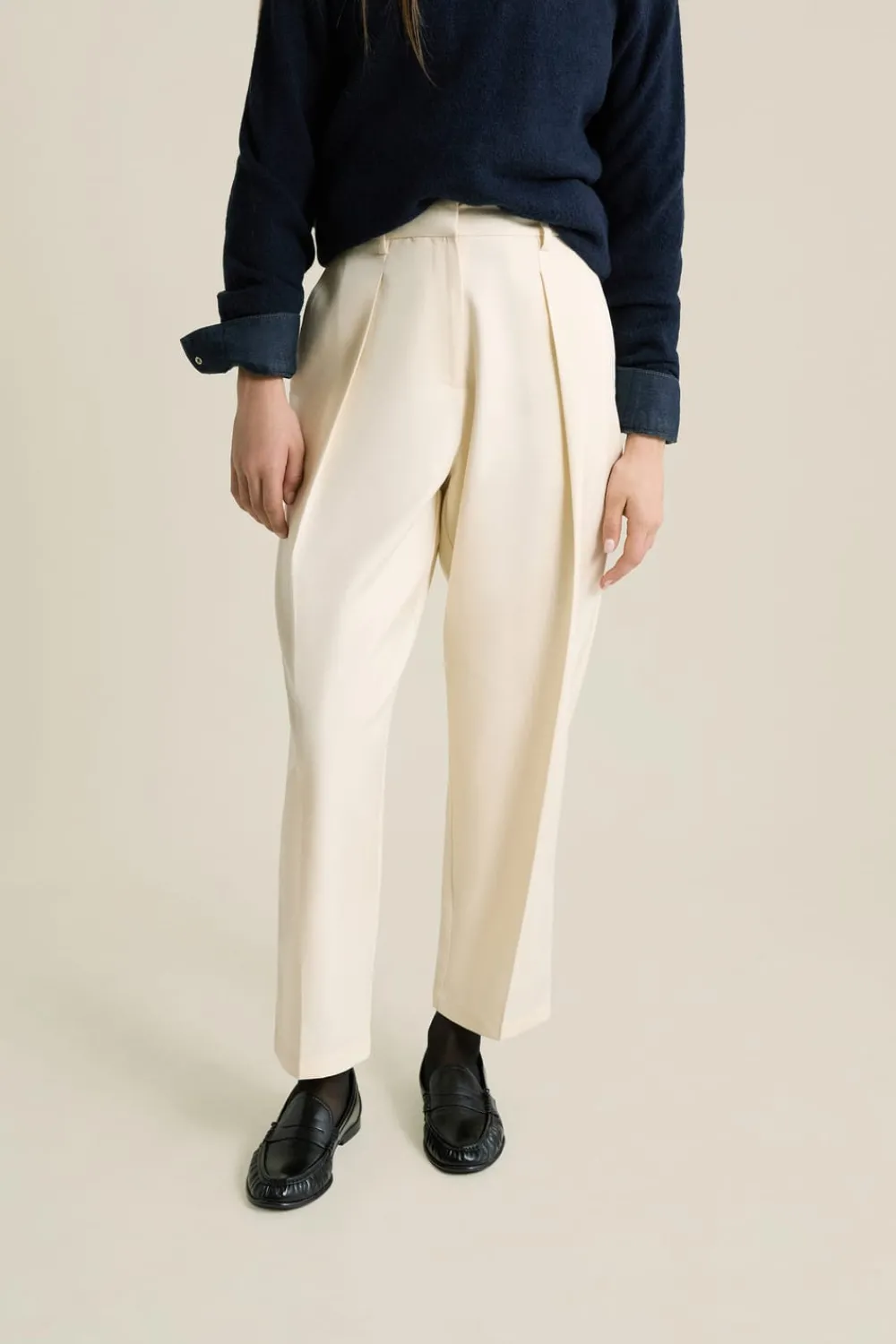 ETAM Pantalon coupe barrel LIN