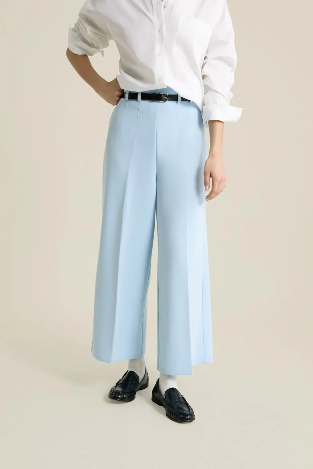 Best ETAM Pantalon cropped BLEU