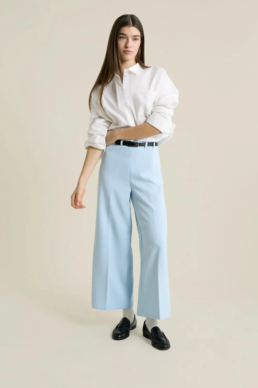 Best ETAM Pantalon cropped BLEU