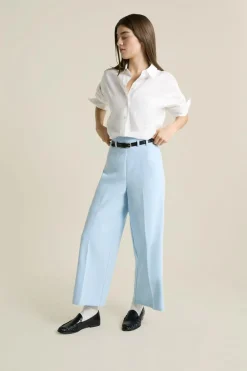 Best ETAM Pantalon cropped BLEU