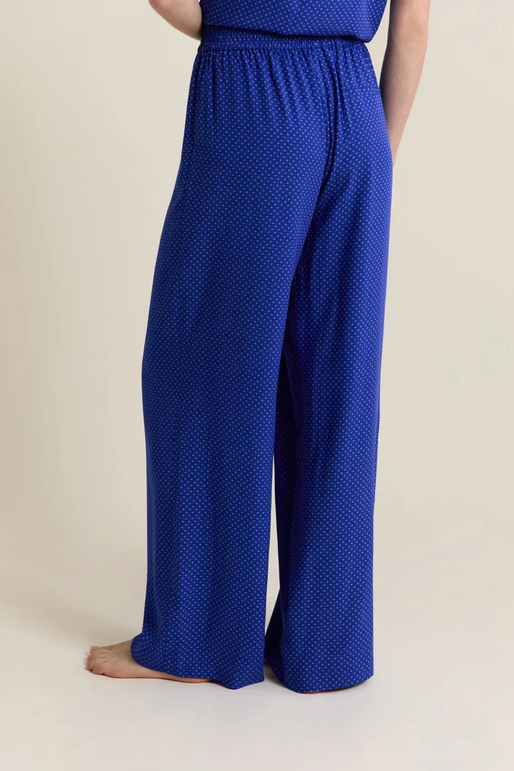 Sale ETAM Pantalon de pyjama à pois BLEU ROYAL