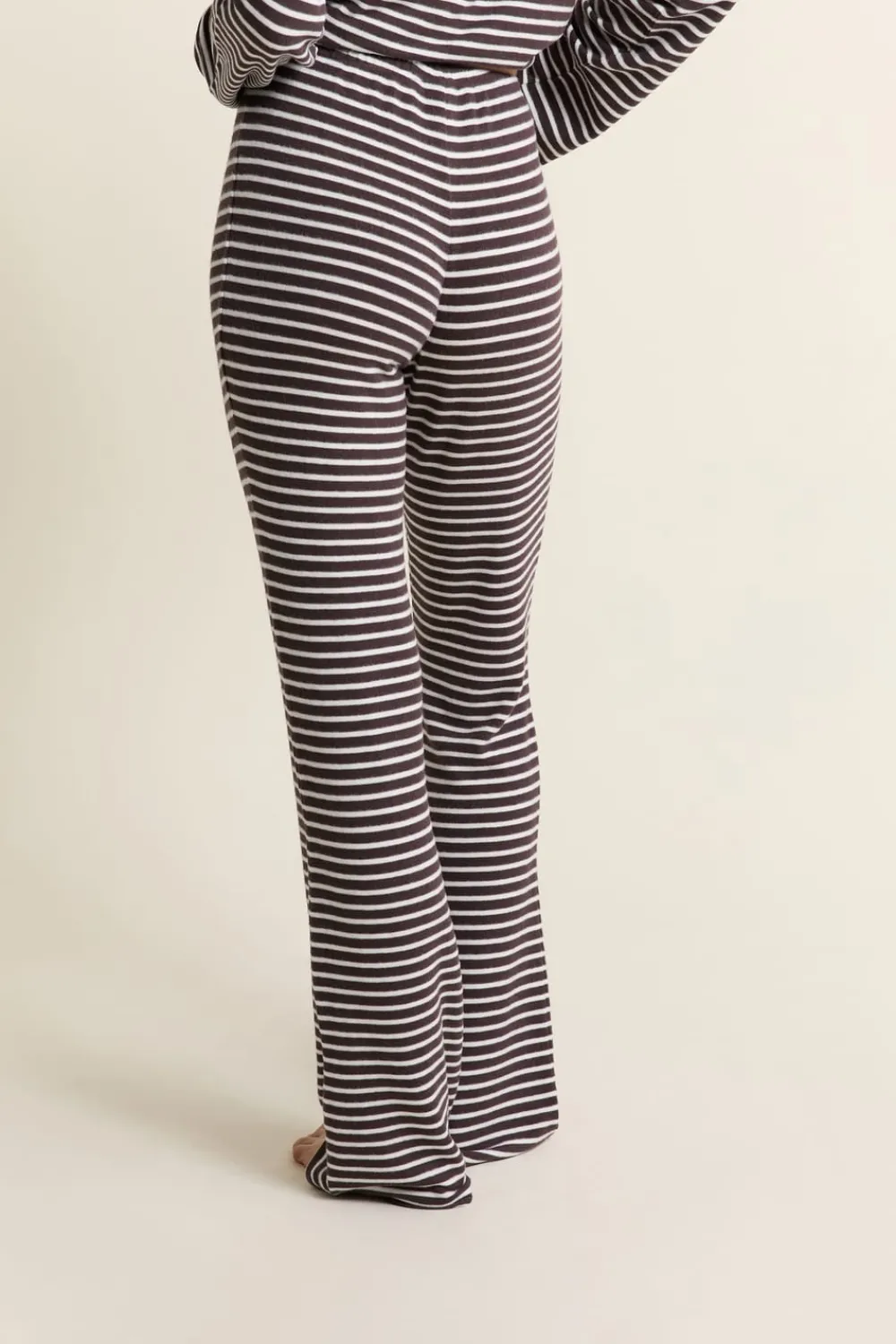 Best ETAM Pantalon de pyjama à rayures CHOCOLAT