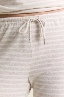 Best ETAM Pantalon de pyjama à rayures BEIGE