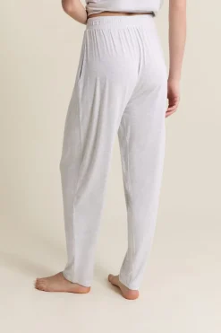Best ETAM Pantalon de pyjama élastiqué GRIS CLAIR