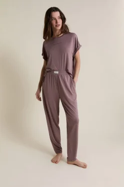 Online ETAM Pantalon de pyjama élastiqué TAUPE