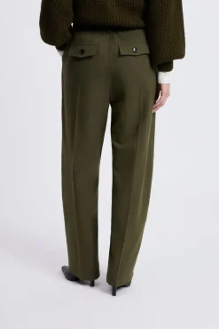 Outlet ETAM Pantalon large droit VERT