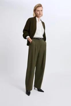 Outlet ETAM Pantalon large droit VERT