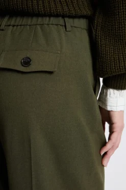 Outlet ETAM Pantalon large droit VERT