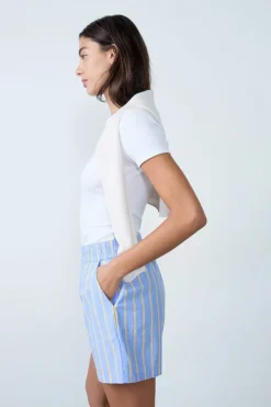 Best ETAM Pantalones cortos a rayas ESTAMPADO