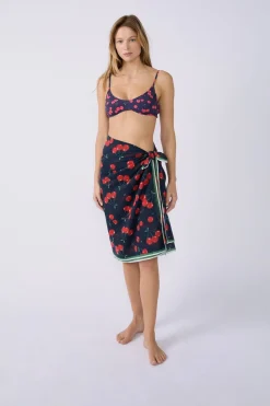 Hot ETAM Pareo de algodón estampado Marcia Wear x VERMILLON