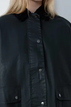 Discount ETAM Parka con cuello de pana VERDE