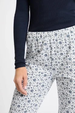New ETAM Pijama de 2 piezas con estampado de algodón MARINO